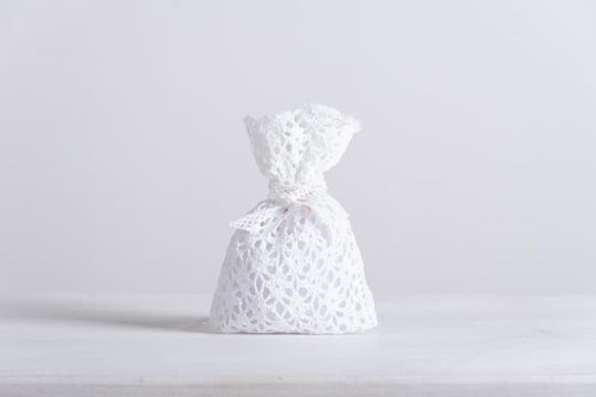 Beauty Home "Cyclamen Fabric Gift Pouch Ecru 12x17cm"