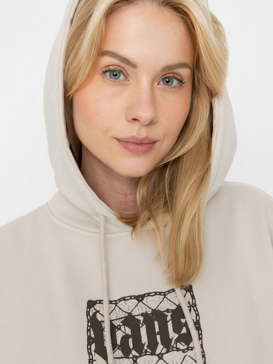 Retro Women's Hooded Sweatshirt Taupe Mist