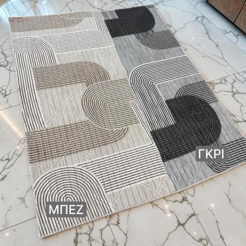 Linea Home 4063 Αντιολισθητικό Χαλί Ορθογώνιο Γκρι 140x200cm