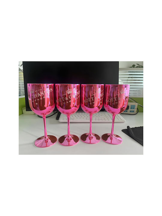 Resteq Champagnerglas aus Kunststoff in Rose Gold Farbe Kelch