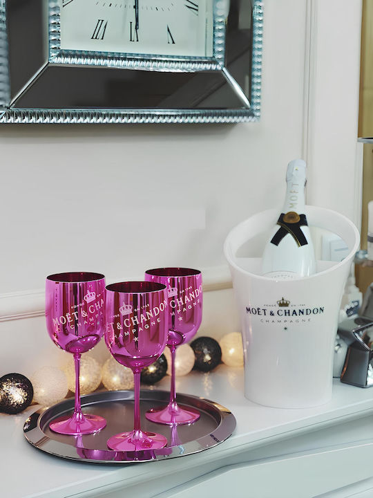 Resteq Champagnerglas aus Kunststoff in Rose Gold Farbe Kelch