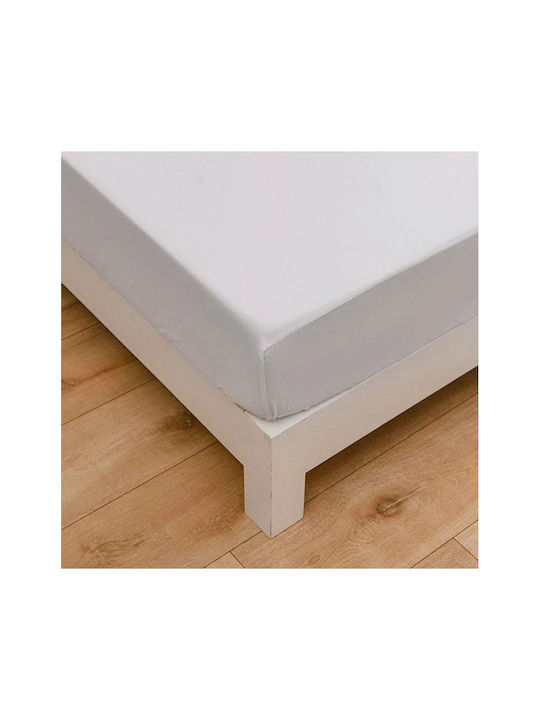 SteweHome Σετ Σεντόνια King Size με Λάστιχο 180x200εκ. Λευκό (4τμχ)