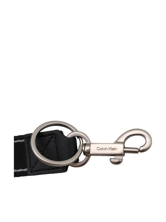 Calvin Klein Lv04d1260g Ub1 Logo Webbing Schlüsselanhänger Schwarz