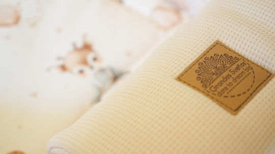 Grandes Suenos Baby-Kissen Nest Beige 80x100cm