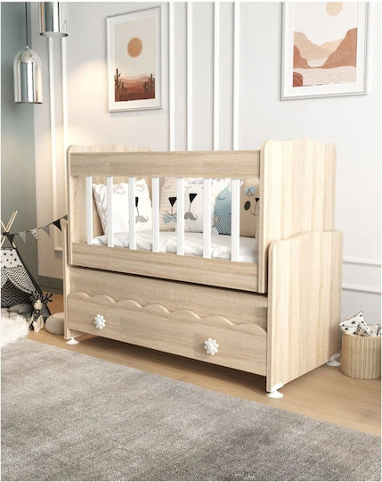 SteweHome Vrefiki Kounia Beige With Mattress 100x112cm