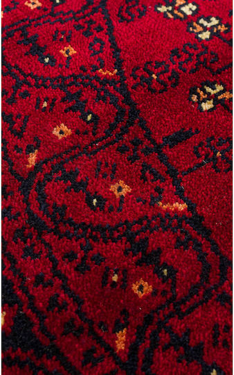SteweHome Handmade Red Runner Rug 90x150cm