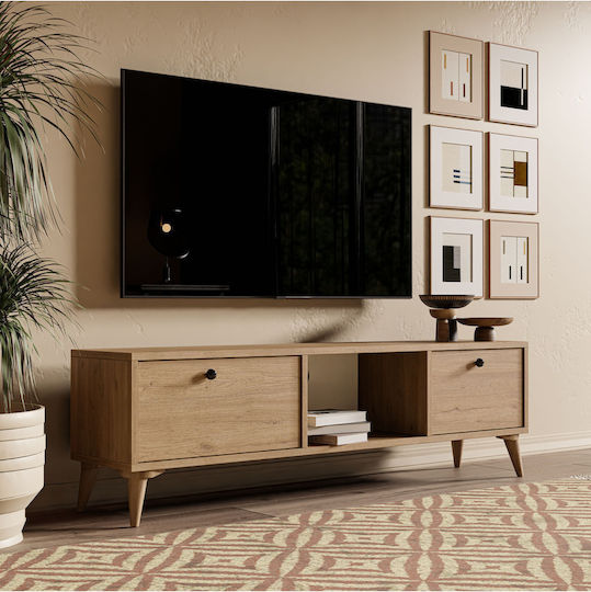 Έπιπλο Τηλεόρασης Καφέ Μ138xΠ30xΥ42cm