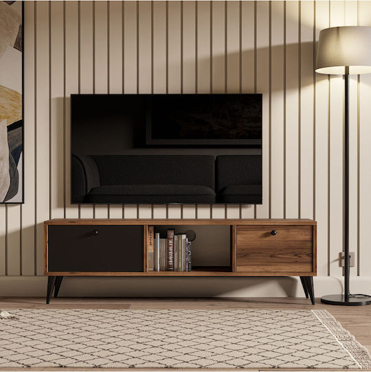 Έπιπλο Τηλεόρασης Καφέ Μ138xΠ30xΥ42cm