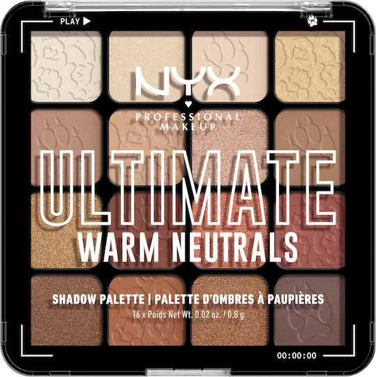NYX Professional Makeup Ultimate Eye Shadow Palette Matte in Creamy Form 05 Warm Neutrals 0.83gr