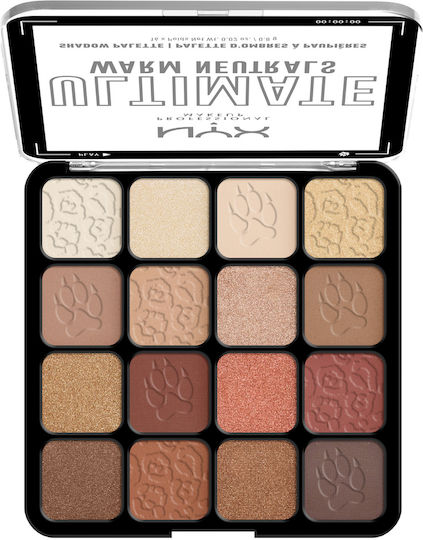 NYX Professional Makeup Ultimate Eye Shadow Palette Matte in Creamy Form 05 Warm Neutrals 0.83gr