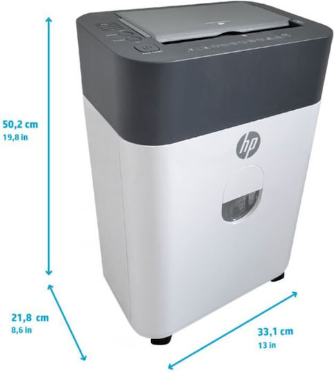 HP Καταστροφέας Εγγράφων Oneshred Cross Cut 100 Φύλλων με Κάδο 17lt