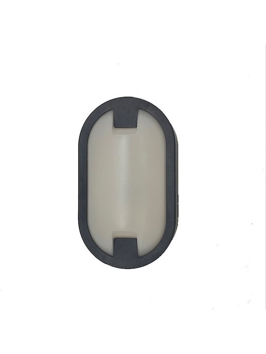 Wall-Mounted Outdoor Light LED 15W with Cool White Light 21.5x12.5x5.9εκ.