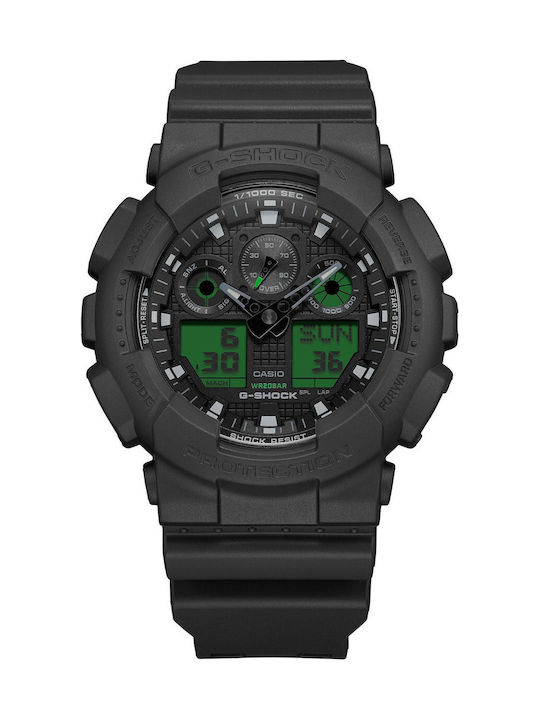 Casio Men's Watch 51.2mm Battery With Black Rubber Strap