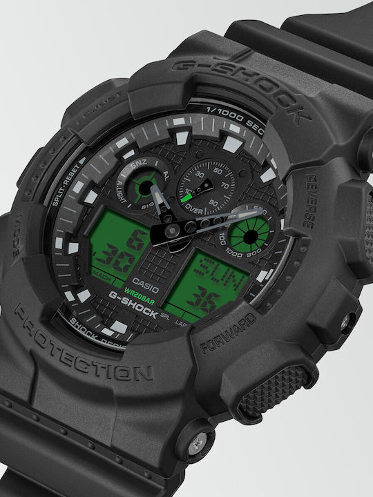 Casio Men's Watch 51.2mm Battery With Black Rubber Strap