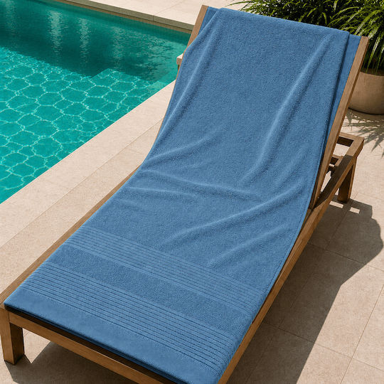Astron Italy Ξενοδοχειακή Πετσέτα Μπάνιου 150x80 εκ. Μπλε Βάρους 550gsm