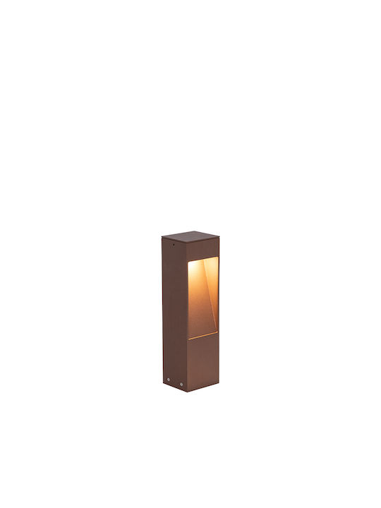 Viokef Outdoor Floor Lamp Small Post with Warm White Light Bronze