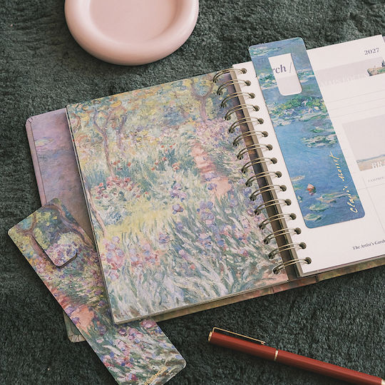 Premium Academic Weekly Diary 2026/2027 17 Months 16.5x20cm Idole Monet By Kokonote