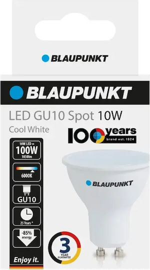 Blaupunkt LED Bulb 10W for GU10 Socket Cool White
