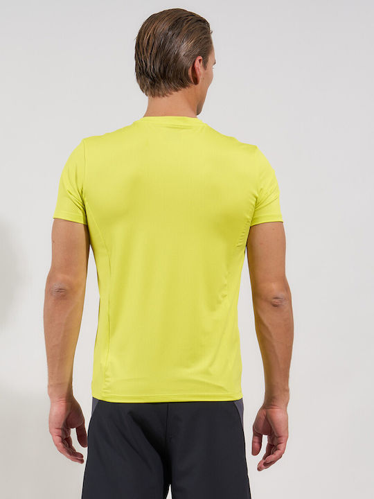 Wolly Gym Αθλητικό T-shirt Κιτρινο