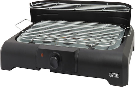 First Austria First Austria Floor Electric Grill with Grate 2000W with Adjustable Thermostat 45x22cm