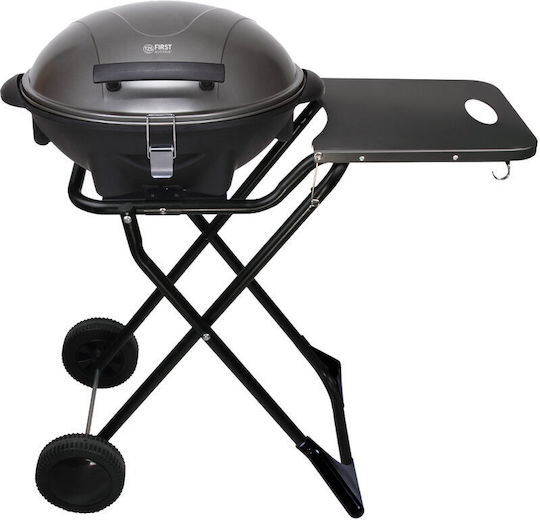 First Austria Fa53501 Floor Electric Grill With Smooth and Grooved Plate 2400W With Lid and Adjustable Thermostat 33.5x44cm
