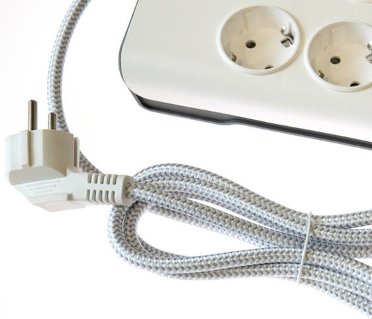 Bandă de Alimentare de Securitate cu 6 Prize Philips Original Spn7060wa/grs 1 USB Type-C 15 W 4 USB Type-A 20 W