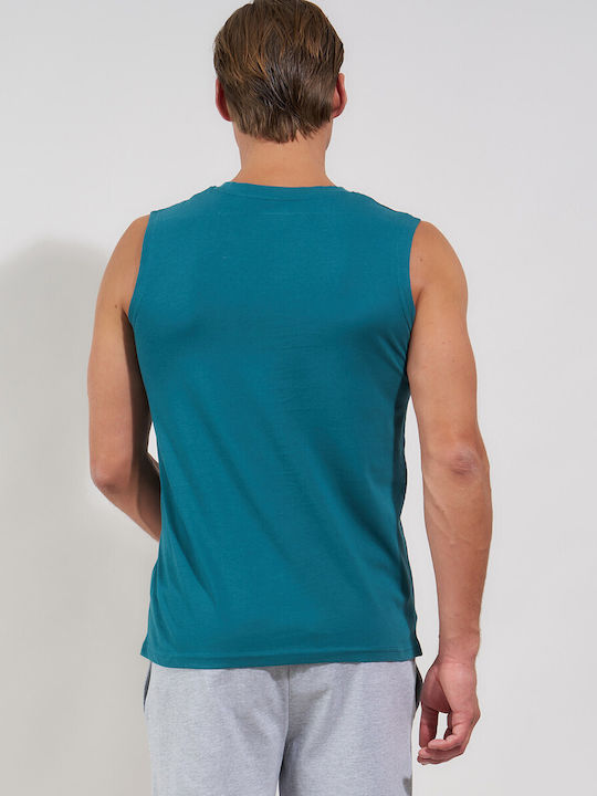 Sportliche Herrenbluse Petrol Blau