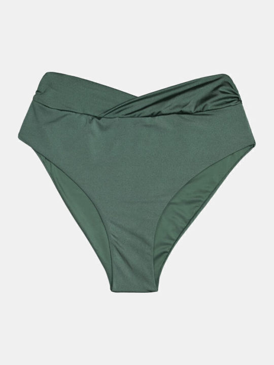 Bikini Slip Ψηλόμεσο Πράσινο
