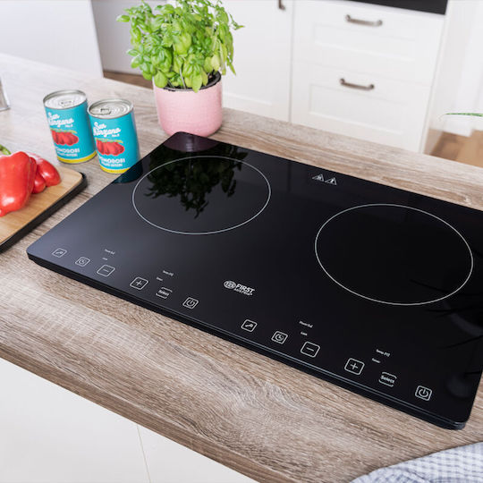 First Austria Fa50953 Electric Inductive Commercial Countertop Burner Double 2kW 64x42x8cm
