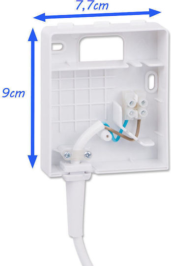 First Austria Audrey White Hotel Hair Dryer 1.2kW with Spiral Cable up to 2cm
