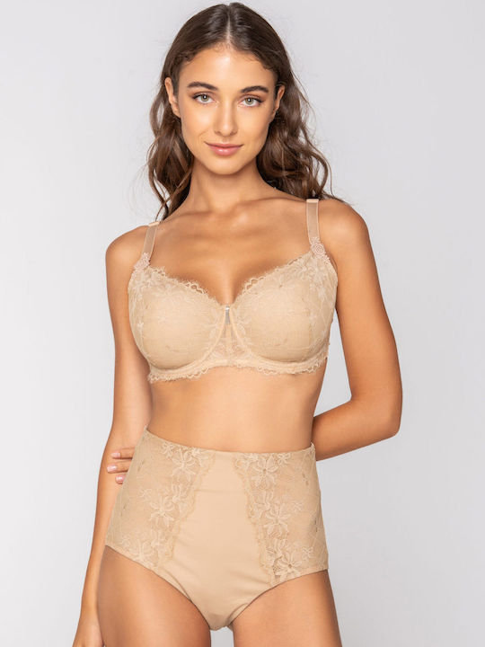 Balconette Beige Σουτιέν mit Bügel