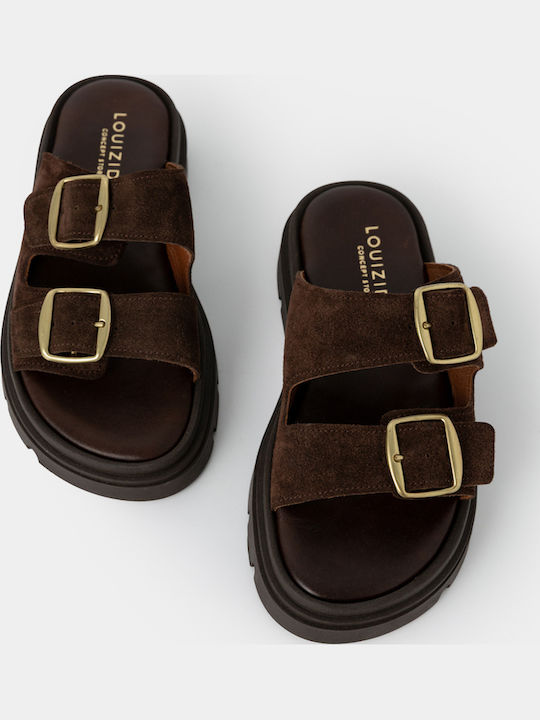 Women's Flat Sandals Brown