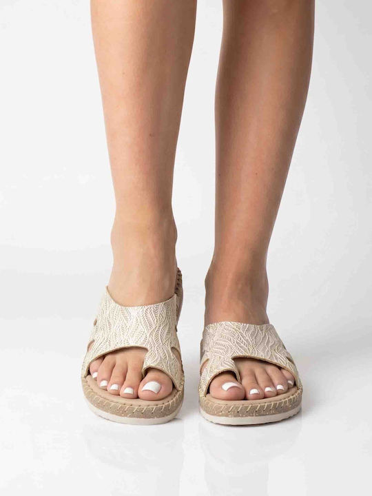 Leather Women's Anatomic Gold Sandals