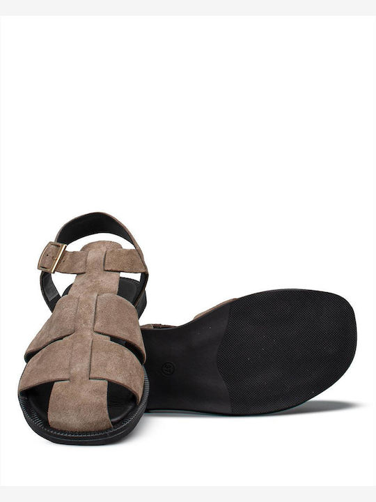 Women's Flat Sandals Brown