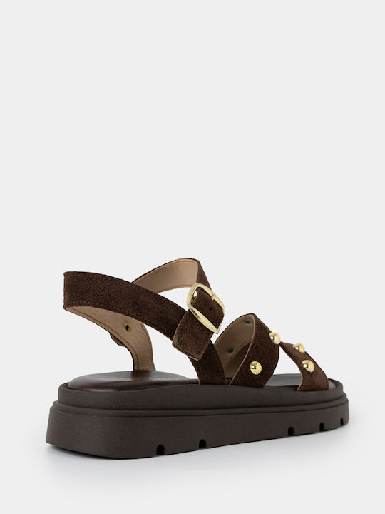 Women's Flat Sandals Brown