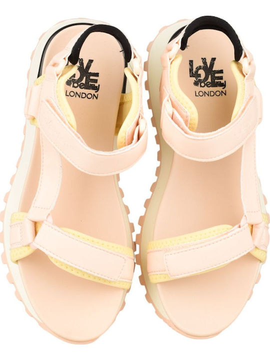 Γυναικεία Σανδάλια Flatforms Ροζ
