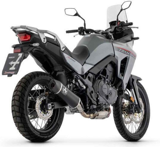 Arrow Изпускателна Система Indy Race Алуминиева Тъмна Карбонова Крайна Тръба Хонда Xl750 Трансалп 23 72641akn.alum Тъмна