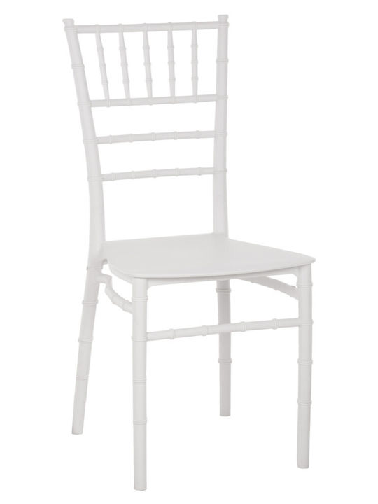 Catering-Stuhl Polypropylen White 39x47x89εκ.