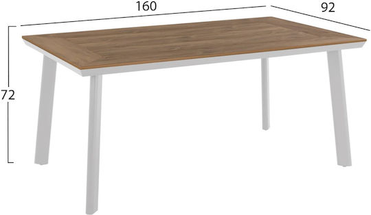 Garten- und Outdoor-Möbelsets Typsatz Speisesaal 5 Stück Weiß Garten- und Outdoor-Möbelsets Typsatz Speisesaal 5 Stück Weiß