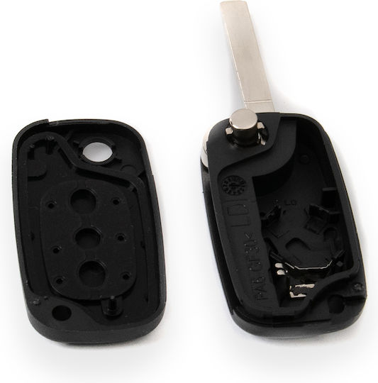 Car Key Shell with VA2 Blade Foldable with 3 Buttons Megane for Renault / Dacia