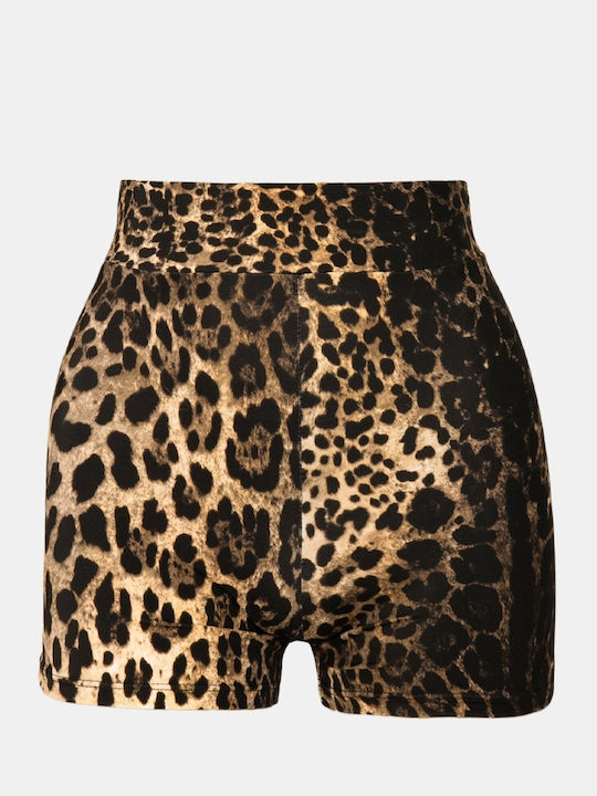 Bikini Bottoms High Waist Animal Pattern