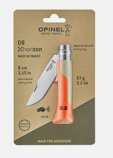 Opinel Inox No8 Cuțit Portocaliu