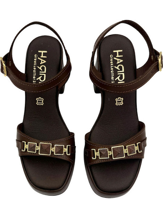 Leather Tabac Brown Sandals