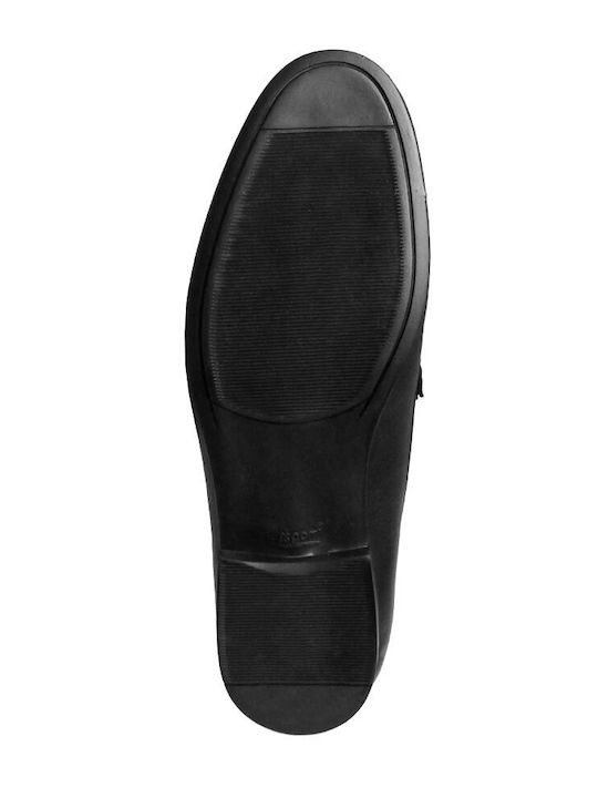 Leather Men's Moccasins In Black Colour