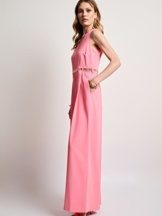 Women's Sleeveless One-piece Jumpsuit Fuchsia
