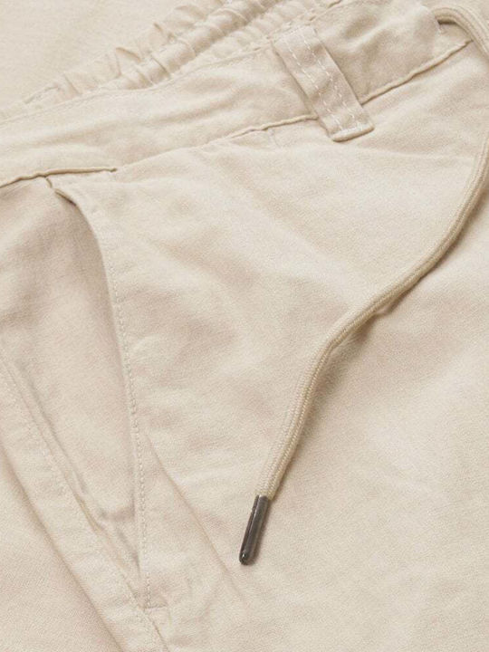 Pantaloni Bărbați Chino Bej Deschis