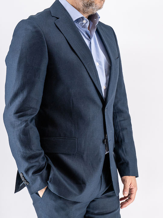 Sommer Herrenanzugsjacke Blau