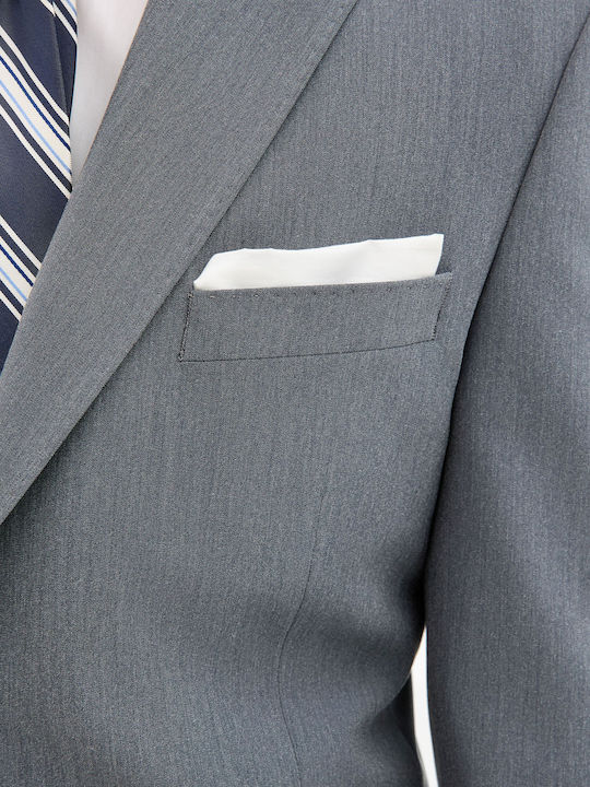 Men’s Suit Jacket with Slim Fit Dark Grey
