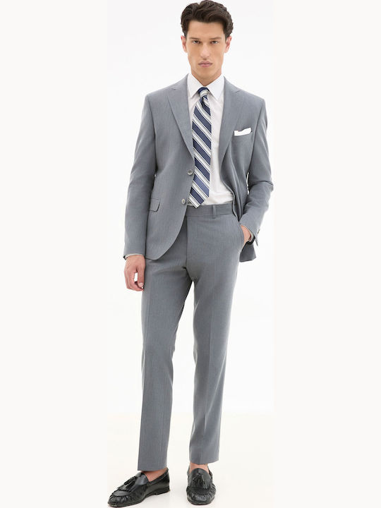 Men’s Suit Jacket with Slim Fit Dark Grey