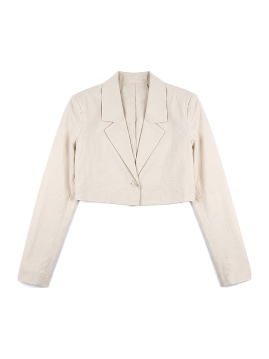 Moutaki Short Women's Blazer Ecru
